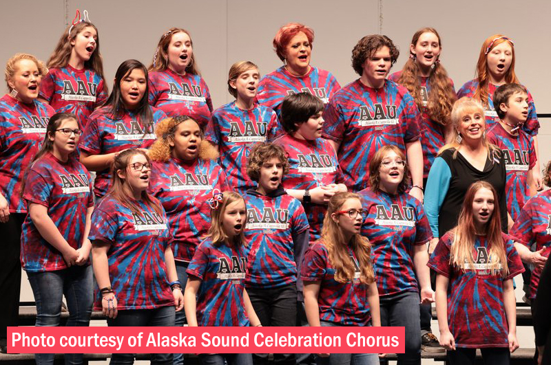 Photo of girls chorus singing